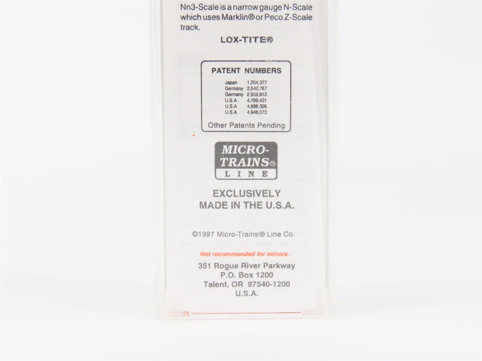 Nn3 Scale Micro-Trains MTL 15102 SPC Southern Pacific 30' Boxcar #478