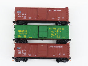 LOT of 3 N Scale Kadee Micro-Trains MTL Atlas SL-SF/M&STL Single Door Box Cars