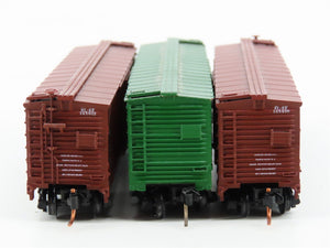 LOT of 3 N Scale Kadee Micro-Trains MTL Atlas SL-SF/M&STL Single Door Box Cars