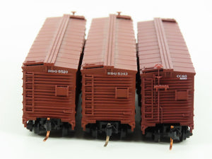 LOT of 3 N Scale Atlas RDG Reading / CC&O Clinchfield Single Door Box Cars