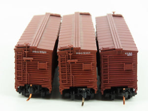 LOT of 3 N Scale Atlas RDG Reading / CC&O Clinchfield Single Door Box Cars