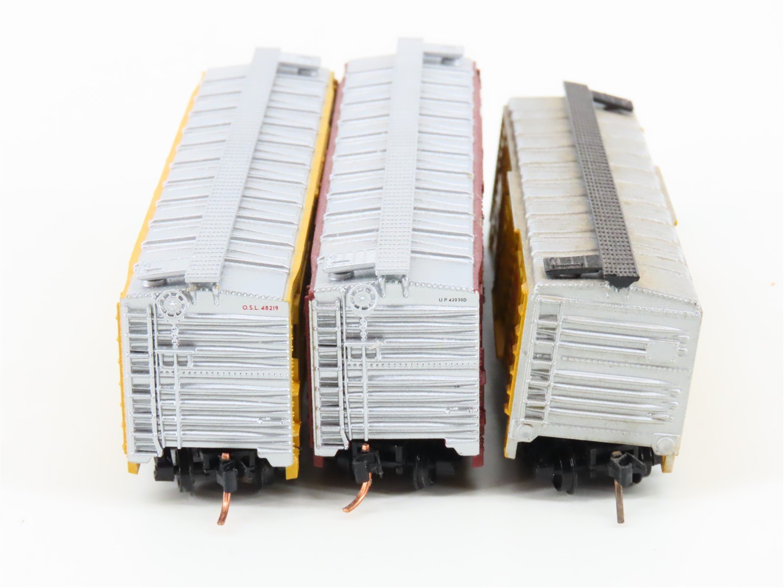 LOT of 3 N Scale Atlas & MRC OSL/UP Union Pacific Railroad Stock Cars
