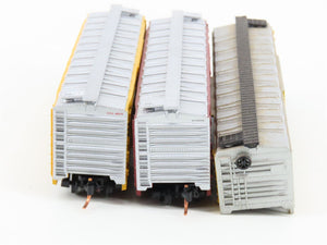 LOT of 3 N Scale Atlas & MRC OSL/UP Union Pacific Railroad Stock Cars