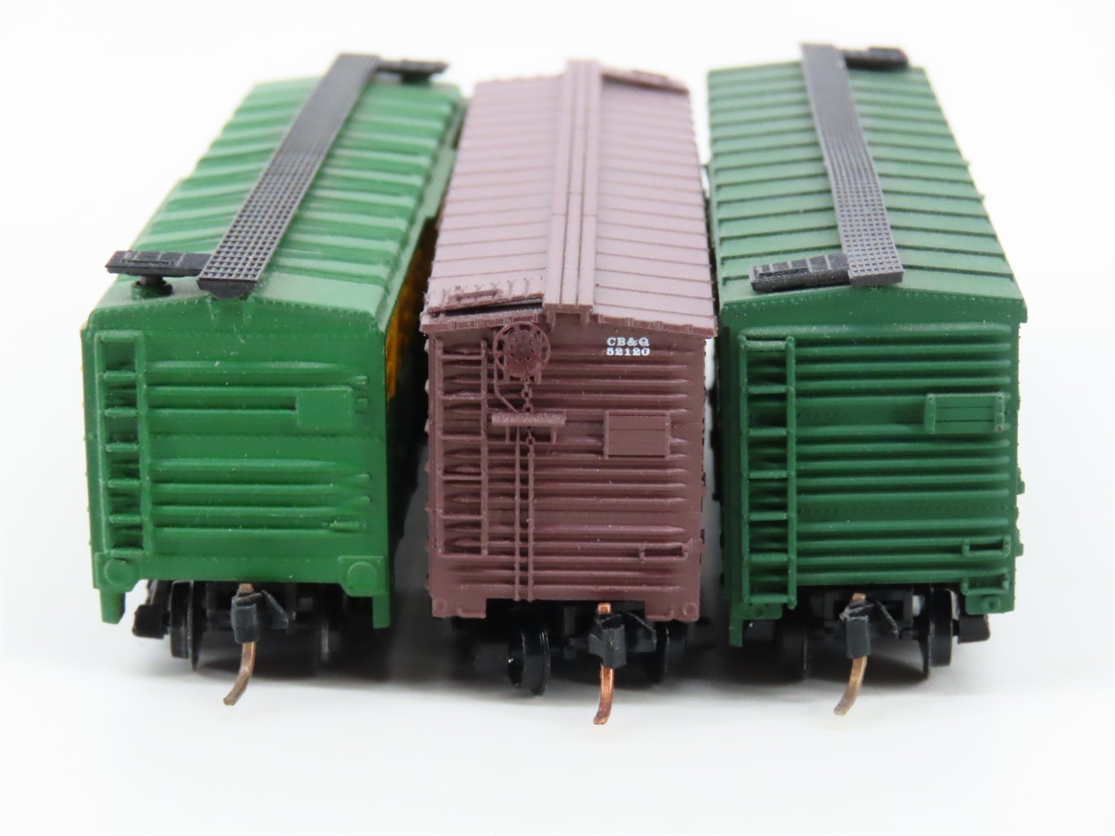 LOT of 3 N Scale Atlas & Micro-Trains MTL CNW/CB&Q/CNW Stock Cars