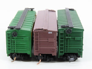 LOT of 3 N Scale Atlas & Micro-Trains MTL CNW/CB&Q/CNW Stock Cars