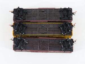 LOT of 3 N Scale Micro-Trains MTL CB&Q/MKT Railroad Stock Cars