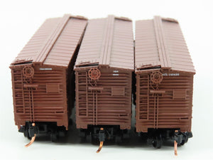 LOT of 3 N Scale Micro-Trains MTL ACL/N&W/C&O Railroad Stock Cars
