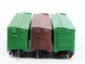 LOT of 3 N Scale Micro-Trains MTL ATSF Santa Fe Railroad Stock Cars