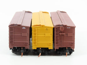 LOT of 3 N Scale Micro-Trains MTL T&P/MKT/NYC Railroad Stock Cars
