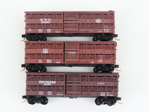 LOT of 3 N Scale Micro-Trains MTL SOU/T&P/NYC Railroad Stock Cars