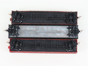 LOT of 3 N Scale Trix/AHM CNW-CBQ Railway Gondola Cars
