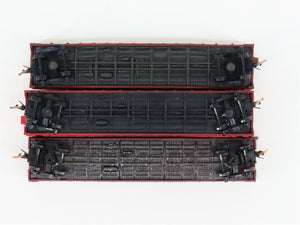 LOT of 3 N Scale Trix/Micro-Trains PPR Pennsylvania/CBQ Burlington Gondola Cars