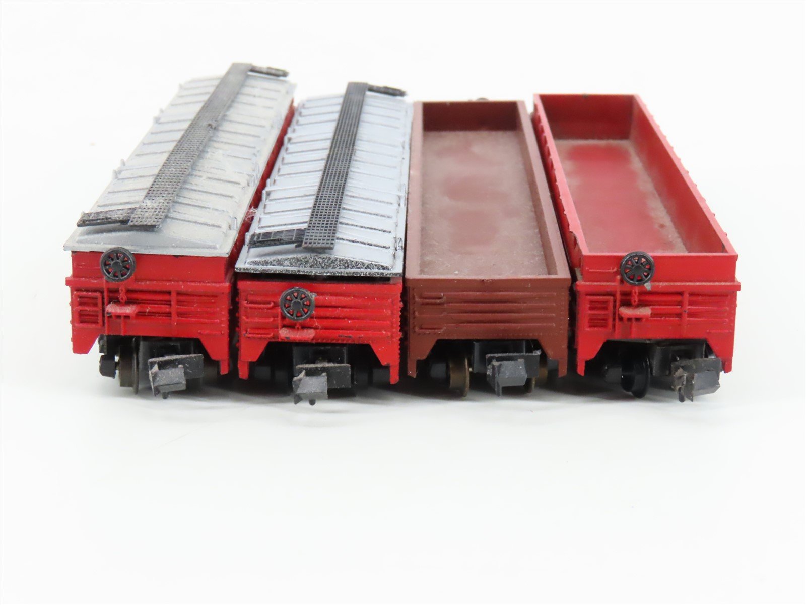 LOT of 7 N Scale Trix/AHM CBQ/CNW/GN Railways Gondola Cars