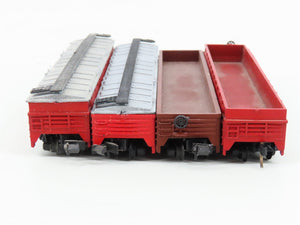 LOT of 7 N Scale Trix/AHM CBQ/CNW/GN Railways Gondola Cars