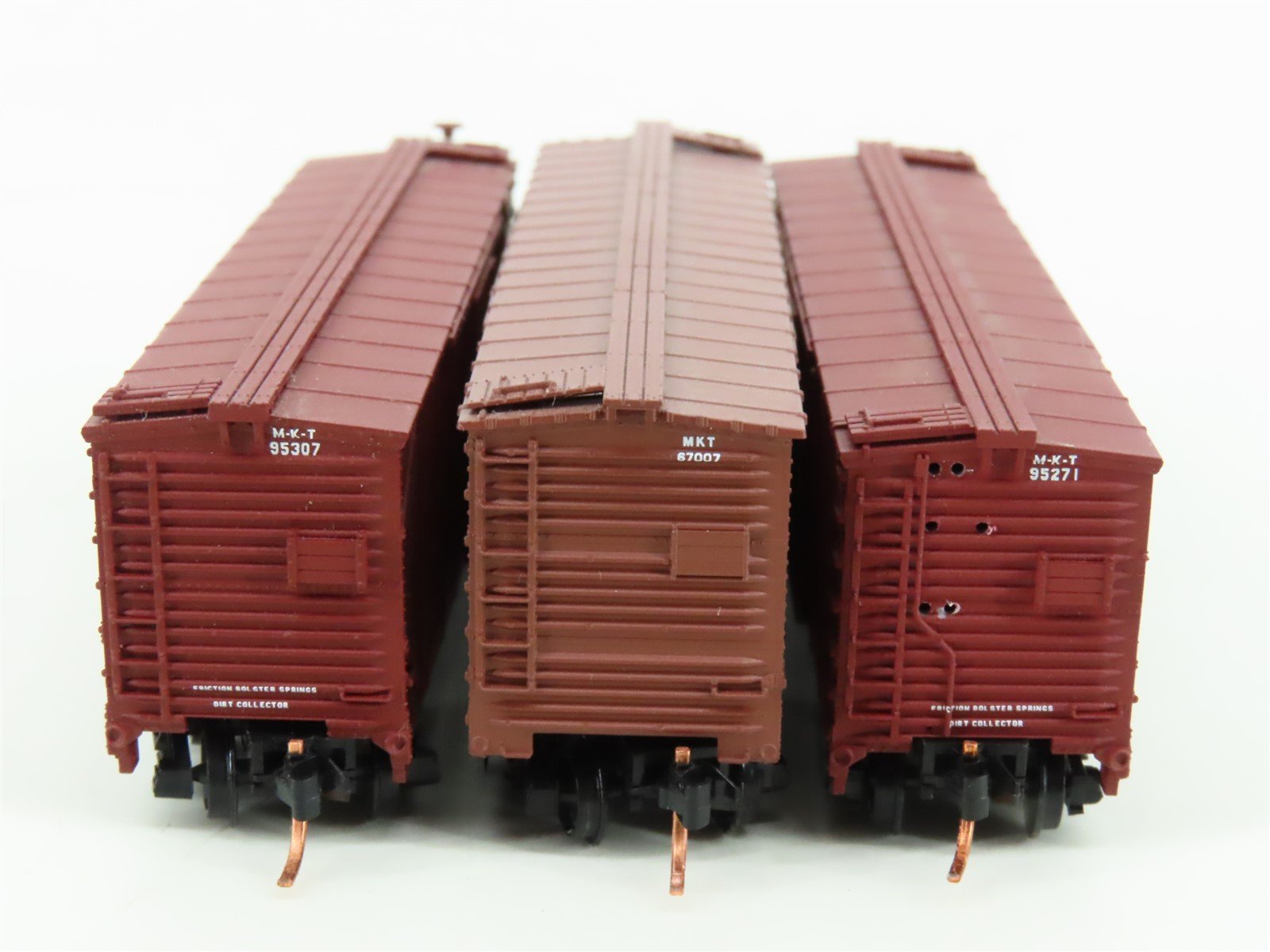 LOT of 3 N Scale Atlas MKT Missouri Kansas Texas 40' Woodside Boxcars