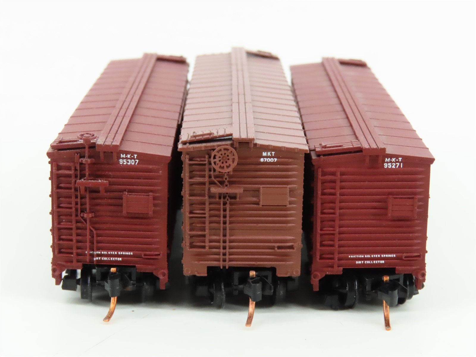LOT of 3 N Scale Atlas MKT Missouri Kansas Texas 40' Woodside Boxcars