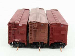 LOT of 3 N Scale Atlas MKT Missouri Kansas Texas 40' Woodside Boxcars