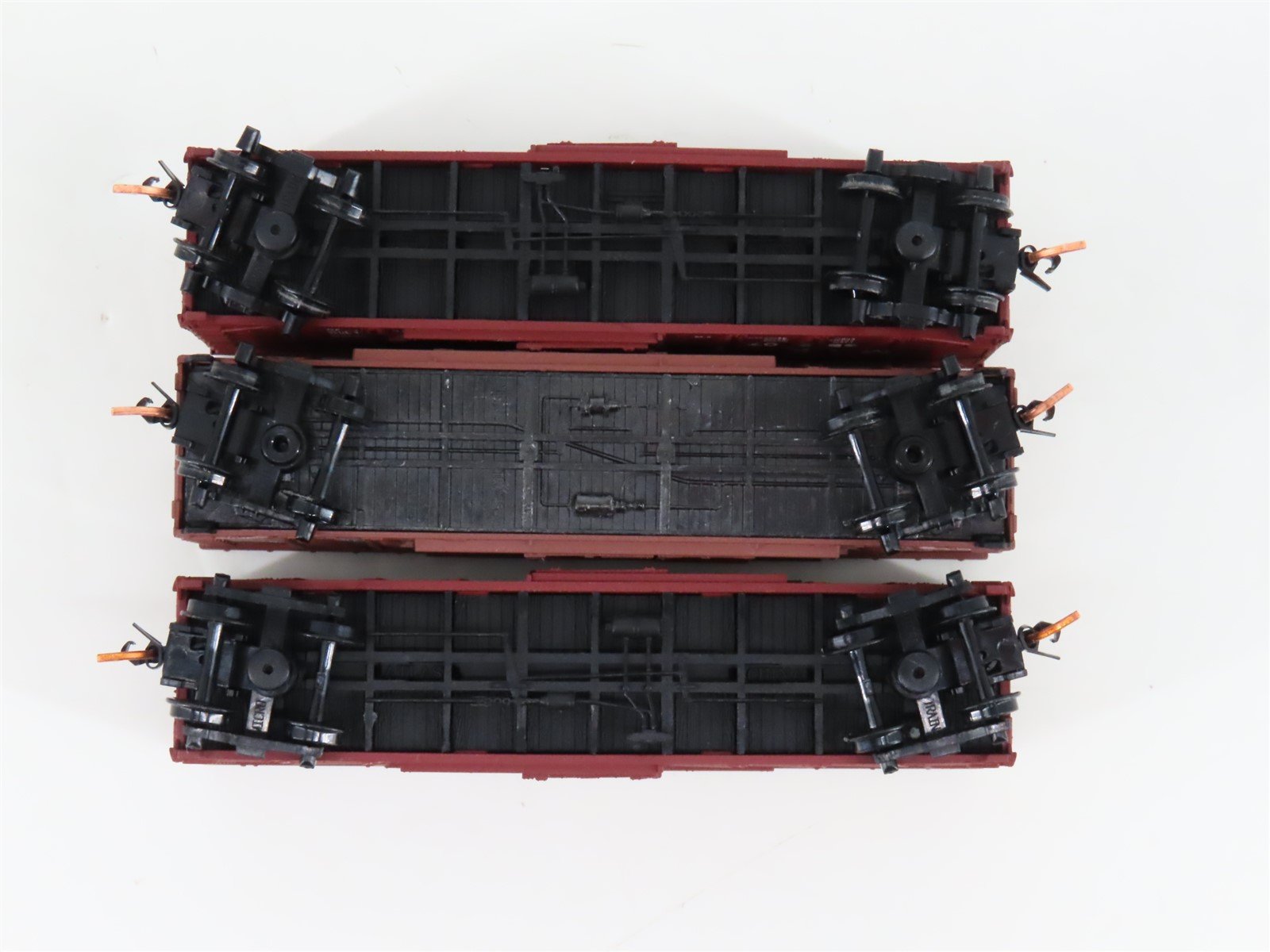 LOT of 3 N Scale Atlas MKT Missouri Kansas Texas 40' Woodside Boxcars