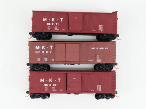LOT of 3 N Scale Atlas MKT Missouri Kansas Texas 40' Woodside Boxcars