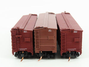 LOT of 3 N Scale Atlas MKT Missouri Kansas Texas 40' Woodside Boxcars