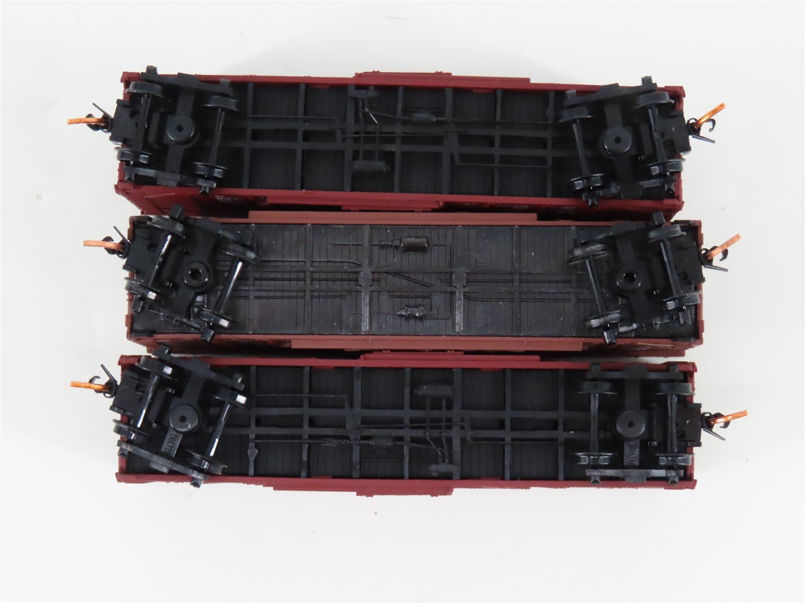 LOT of 3 N Scale Atlas MKT Missouri Kansas Texas 40' Woodside Boxcars