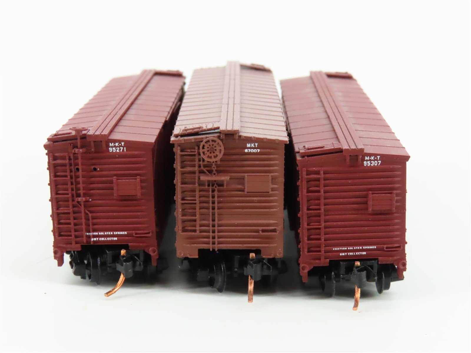 LOT of 3 N Scale Atlas MKT Missouri Kansas Texas 40' Woodside Boxcars