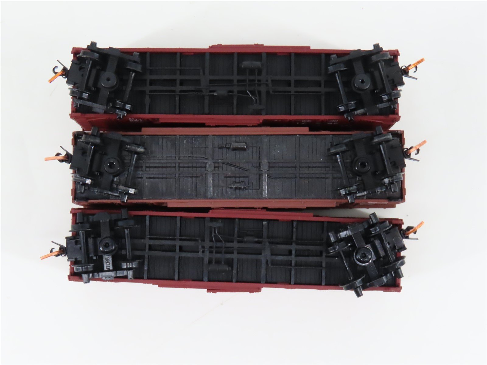 LOT of 3 N Scale Atlas MKT Missouri Kansas Texas 40' Woodside Boxcars