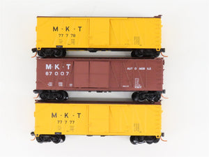 LOT of 3 N Scale Atlas MKT Missouri Kansas Texas 40' Woodside Boxcars