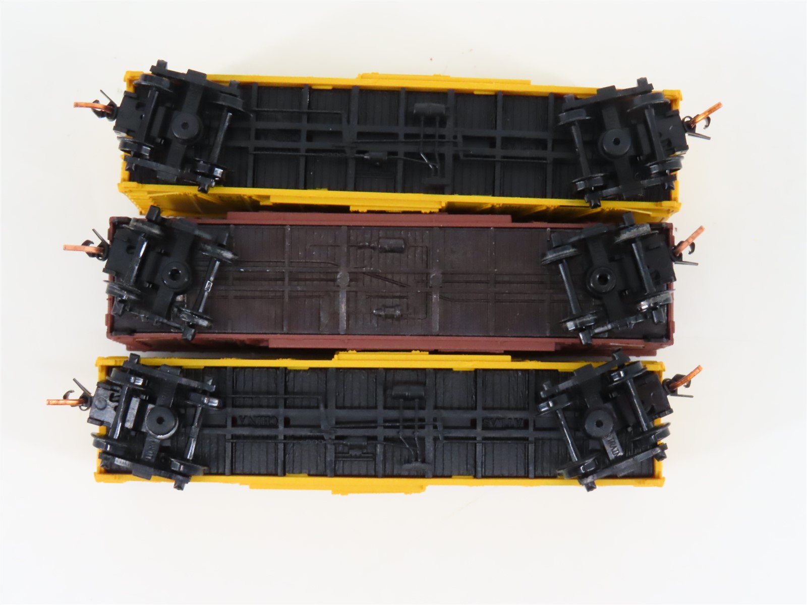 LOT of 3 N Scale Atlas MKT Missouri Kansas Texas 40' Woodside Boxcars