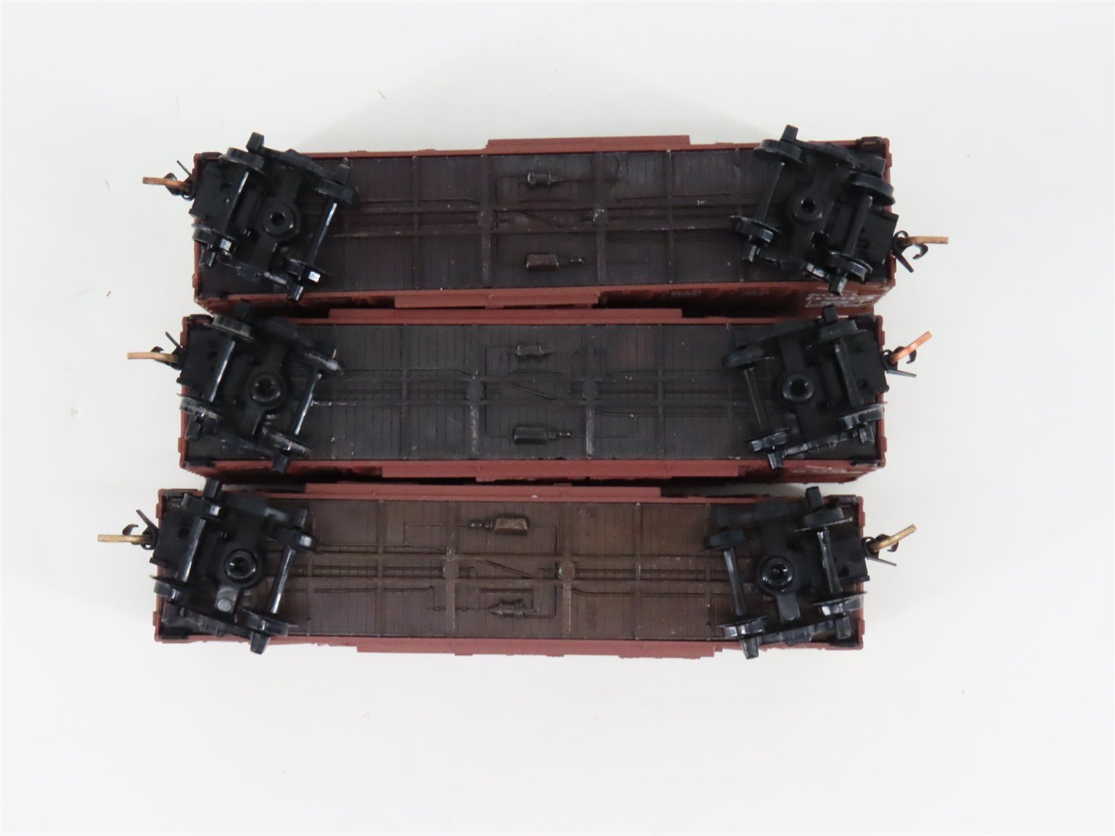 LOT of 3 N Scale Micro-Trains MTL CBQ Burlington 40' Woodside Boxcars