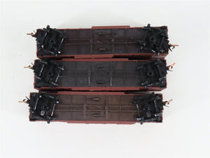 LOT of 3 N Scale Micro-Trains MTL CBQ Burlington 40' Woodside Boxcars