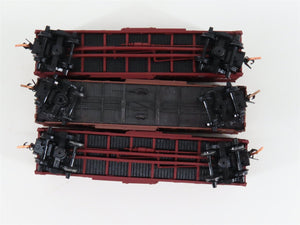 LOT of 3 N Scale Micro-Trains MTL/Atlas FWD-CBQ Burlington 40' Woodside Boxcars