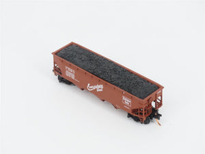 LOT of 2 N Scale Bluford Shops CB&Q Burlington Route 3-Bay Open Hoppers
