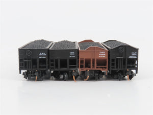 LOT of 4 N Scale Atlas & Micro-Trains MTL N&W/C&O/B&O/L&N 2-Bay Open Hoppers