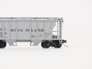 LOT of 3 N Scale Atlas & Arnold Rapido CNW/RI Railroad 2-Bay Covered Hoppers