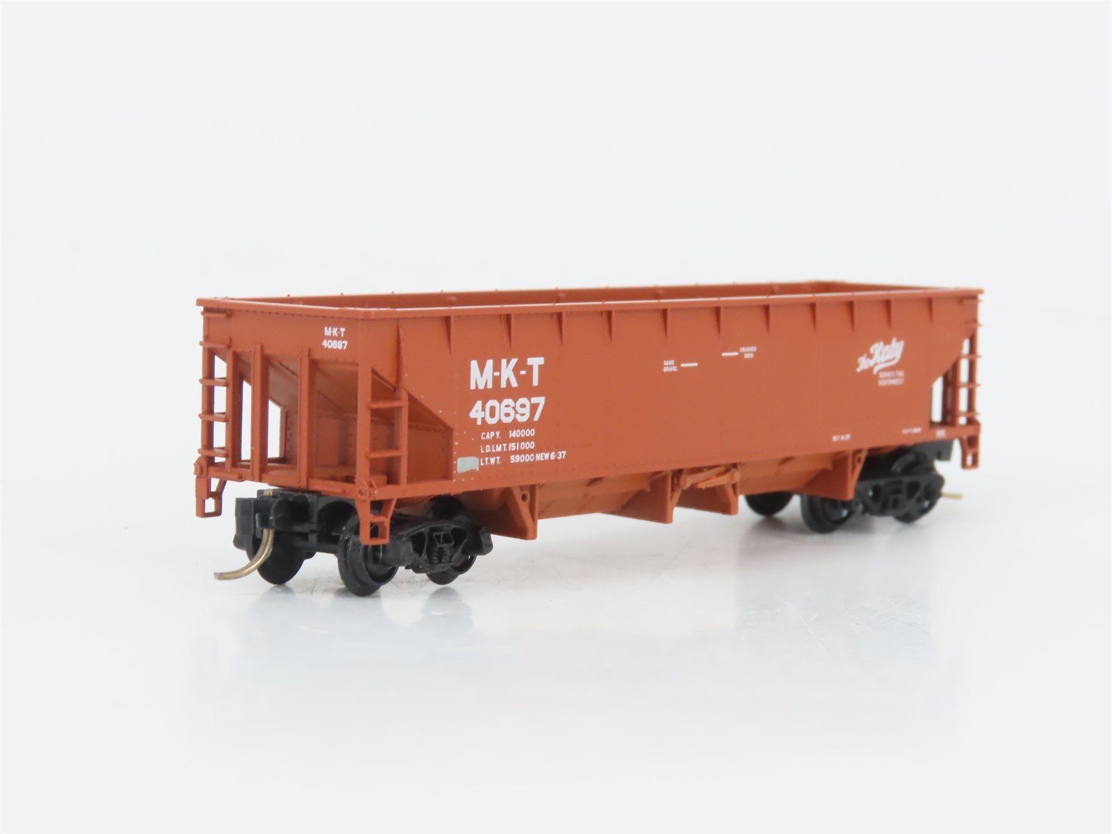 LOT of 3 N Scale Atlas M-K-T The Katy 2-Bay Open Hoppers