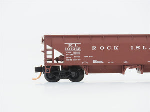 LOT of 3 N Scale Atlas CMSTP&P/RI/ATSF Open 2-Bay Hoppers