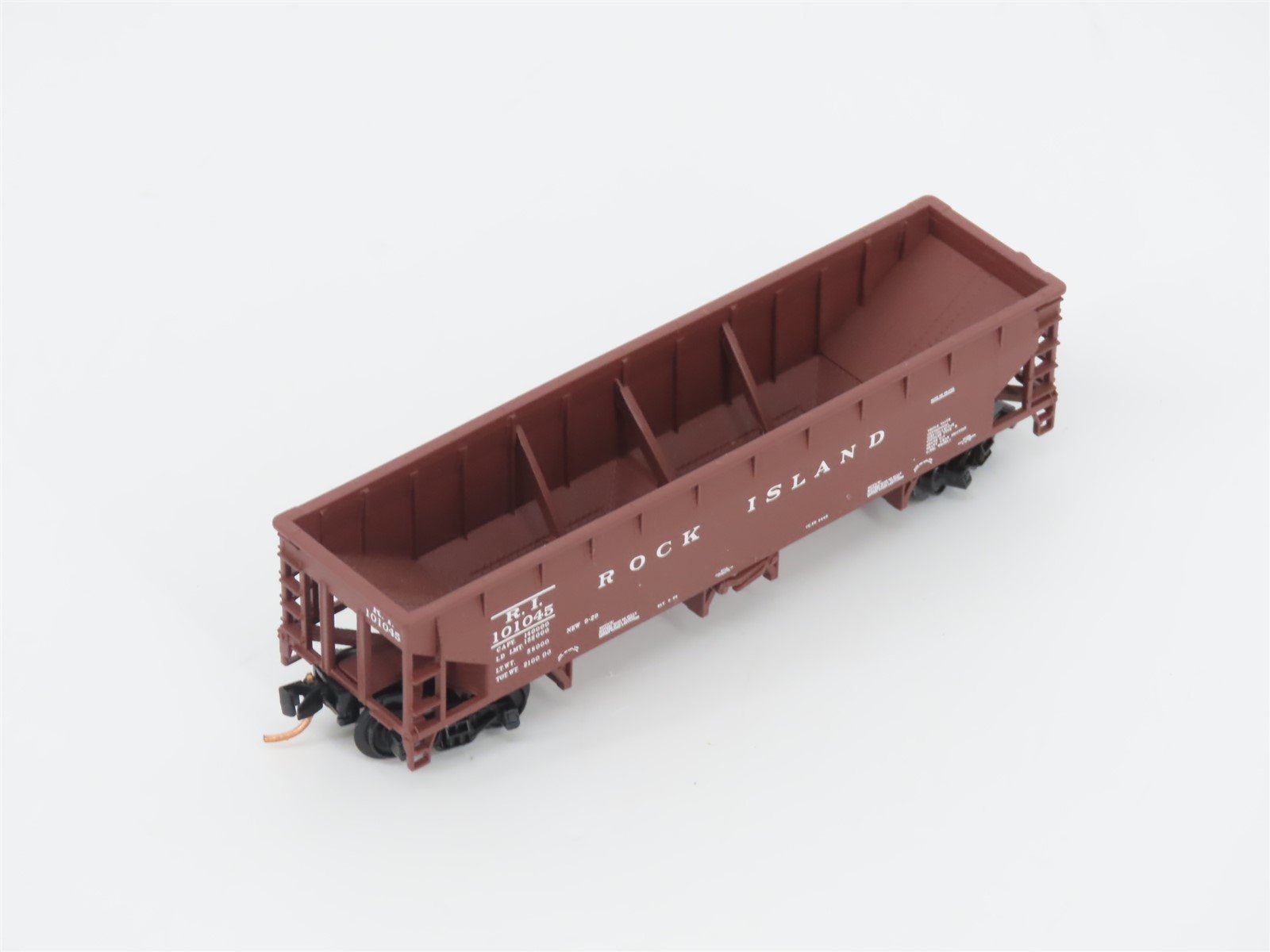 LOT of 3 N Scale Atlas CMSTP&P/RI/ATSF Open 2-Bay Hoppers