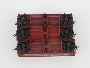 LOT of 3 N Scale Atlas CMSTP&P/RI/ATSF Open 2-Bay Hoppers