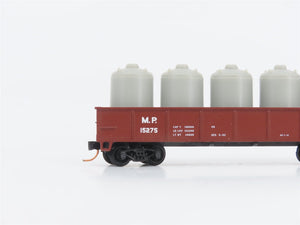 LOT of 3 N Scale Atlas MP/MILW/GN Open Gondolas w/ Loads