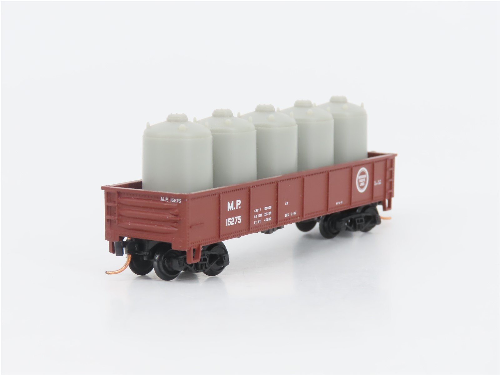 LOT of 3 N Scale Atlas MP/MILW/GN Open Gondolas w/ Loads