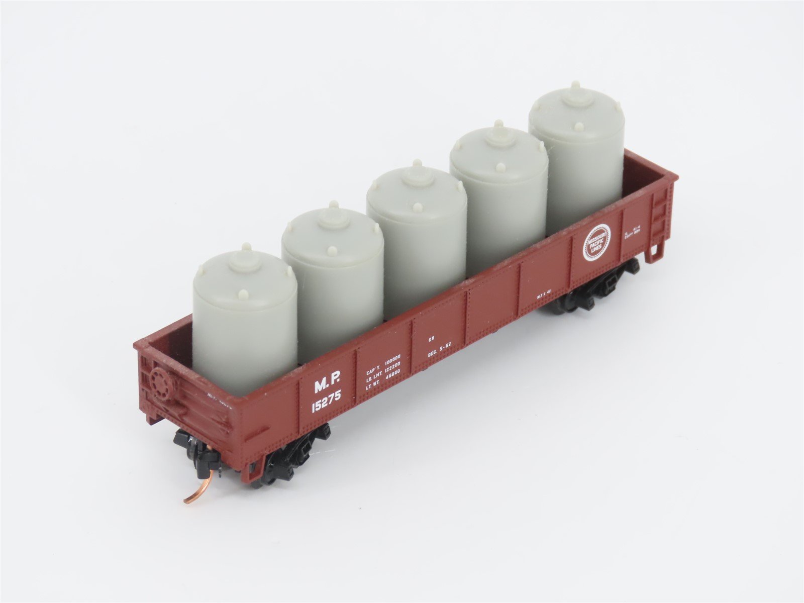 LOT of 3 N Scale Atlas MP/MILW/GN Open Gondolas w/ Loads