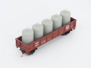 LOT of 3 N Scale Atlas MP/MILW/GN Open Gondolas w/ Loads