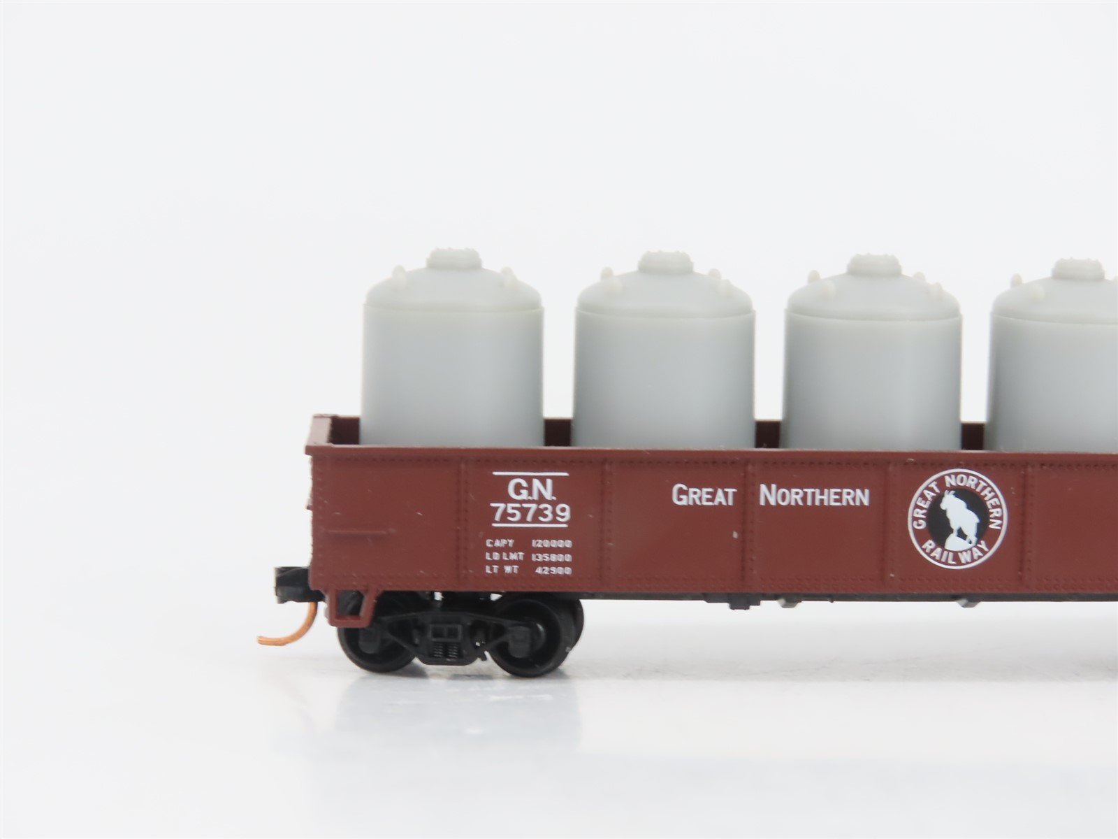 LOT of 3 N Scale Atlas MP/MILW/GN Open Gondolas w/ Loads