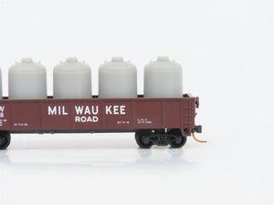 LOT of 3 N Scale Atlas MP/MILW/GN Open Gondolas w/ Loads