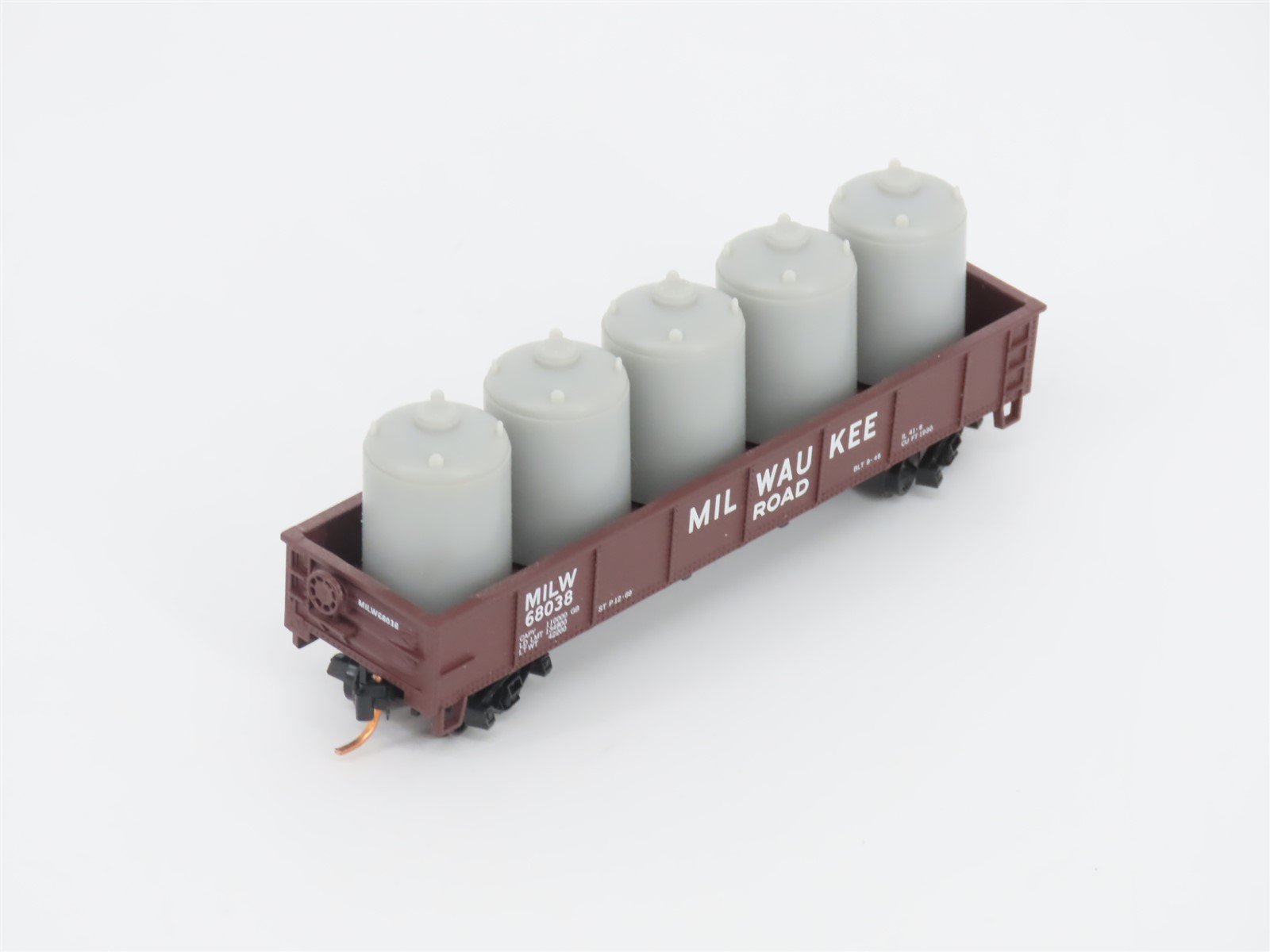 LOT of 3 N Scale Atlas MP/MILW/GN Open Gondolas w/ Loads