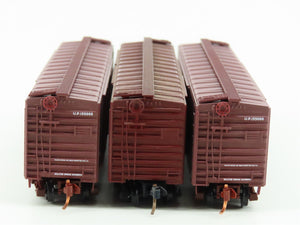 LOT of 3 N Scale Micro-Trains MTL UP Union Pacific Railroad Box Cars