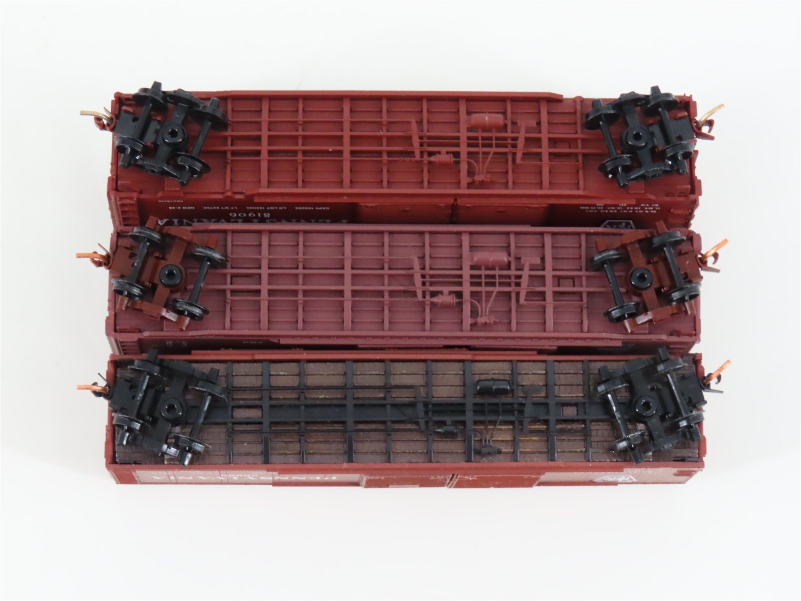 LOT of 3 N Scale Micro-Trains MTL UP/PRR Railroad Double Door Box Cars