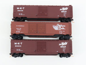 LOT of 3 N Scale Atlas M-K-T The Katy / KCS Southern Belle Box Cars