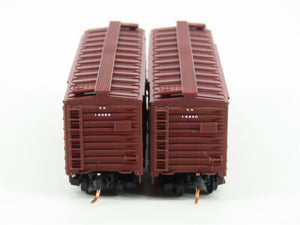 LOT of 2 N Scale Atlas GN Great Northern Railway Double Door Box Cars